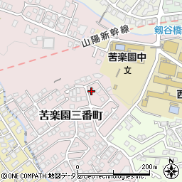 兵庫県西宮市苦楽園三番町13-6周辺の地図