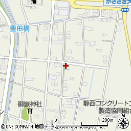 静岡県浜松市中央区豊西町412周辺の地図