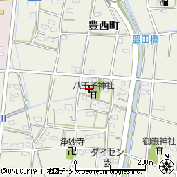 静岡県浜松市中央区豊西町1967周辺の地図