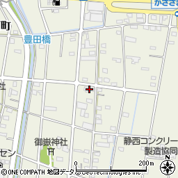 静岡県浜松市中央区豊西町414周辺の地図