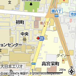 ファミリーマート寝屋川初町店周辺の地図
