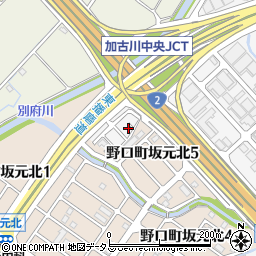 兵庫県加古川市野口町坂元257-22周辺の地図