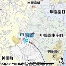 日商岩井甲陽園マンション周辺の地図