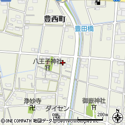 静岡県浜松市中央区豊西町1971周辺の地図