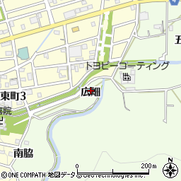愛知県豊橋市多米町広畑周辺の地図