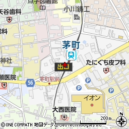 茅町駅周辺の地図