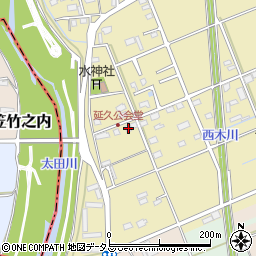 静岡県袋井市延久466周辺の地図