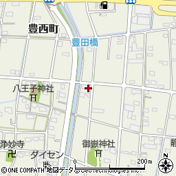静岡県浜松市中央区豊西町458周辺の地図