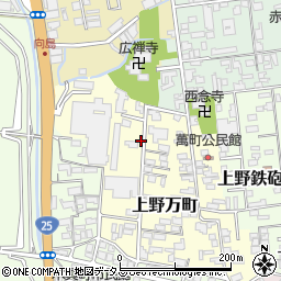 三重県伊賀市上野万町2212周辺の地図
