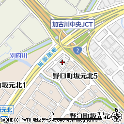 兵庫県加古川市野口町坂元257-23周辺の地図