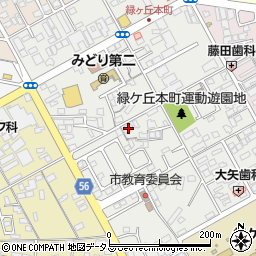 三重県伊賀市緑ケ丘本町1724周辺の地図