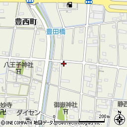 静岡県浜松市中央区豊西町457周辺の地図