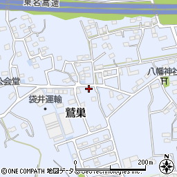 静岡県袋井市鷲巣383周辺の地図