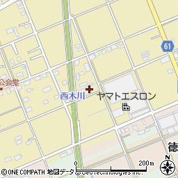 静岡県袋井市延久360-5周辺の地図