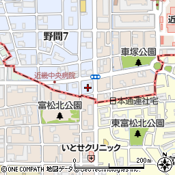 兵庫県伊丹市野間7丁目17周辺の地図