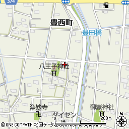 静岡県浜松市中央区豊西町1960周辺の地図