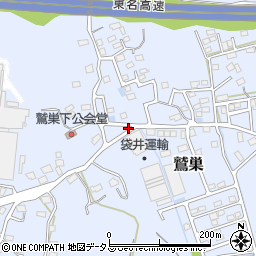 静岡県袋井市鷲巣450周辺の地図