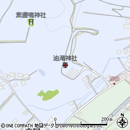 油滝神社周辺の地図