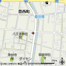 静岡県浜松市中央区豊西町1975周辺の地図