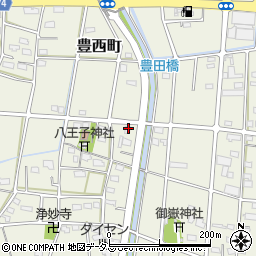 静岡県浜松市中央区豊西町1977周辺の地図