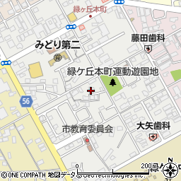 三重県伊賀市緑ケ丘本町1731周辺の地図