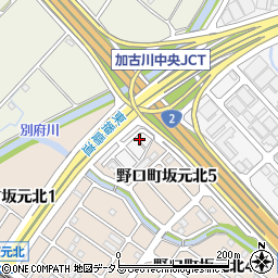 兵庫県加古川市野口町坂元257-25周辺の地図