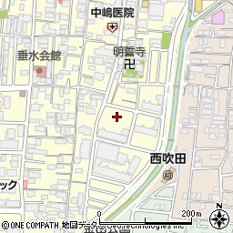 大阪府吹田市垂水町2丁目16周辺の地図