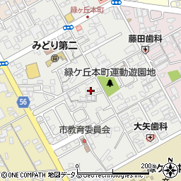 三重県伊賀市緑ケ丘本町1732周辺の地図