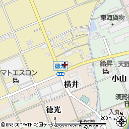 静岡県袋井市延久206周辺の地図