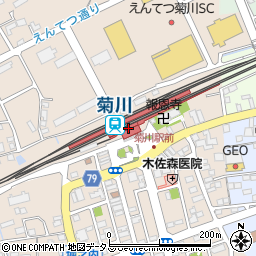 菊川駅周辺の地図