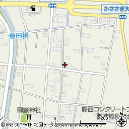 静岡県浜松市中央区豊西町527周辺の地図