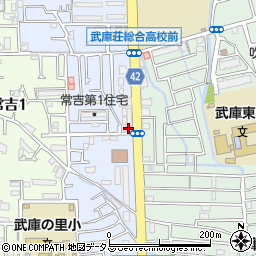 布亀株式会社　武庫之荘Ｄ．Ｃ周辺の地図