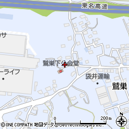 静岡県袋井市鷲巣484周辺の地図