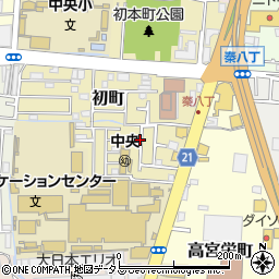 大阪府寝屋川市初町周辺の地図