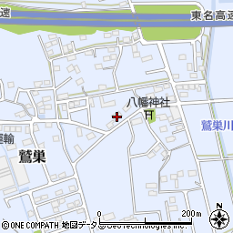 静岡県袋井市鷲巣595-1周辺の地図