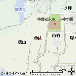 京都府精華町（相楽郡）南稲八妻（西上）周辺の地図