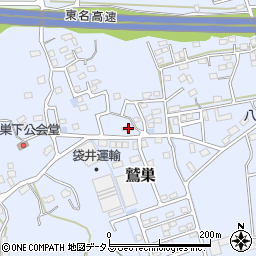 静岡県袋井市鷲巣566周辺の地図