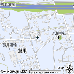 静岡県袋井市鷲巣373-14周辺の地図