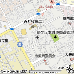三重県伊賀市緑ケ丘本町1695周辺の地図