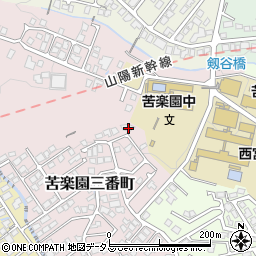兵庫県西宮市苦楽園三番町13-15周辺の地図