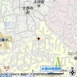大阪府寝屋川市太秦緑が丘4-10周辺の地図