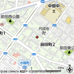 ファミリーマート豊橋前田二丁目店周辺の地図