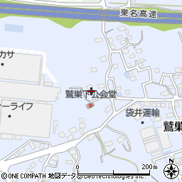 静岡県袋井市鷲巣486-3周辺の地図