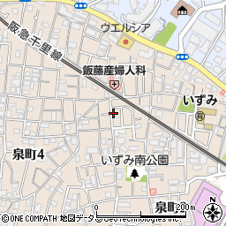 美里屋和菓子店周辺の地図