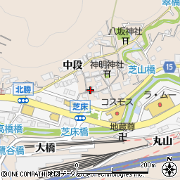 兵庫県神戸市北区山田町上谷上芝床周辺の地図