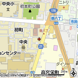 ココス寝屋川店周辺の地図