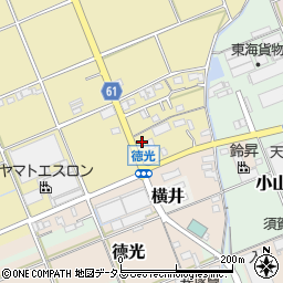 静岡県袋井市延久203周辺の地図