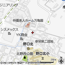兵庫県加古川市野口町水足94-34周辺の地図