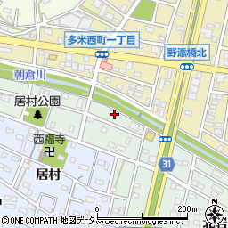 愛知県豊橋市北岩田1丁目周辺の地図