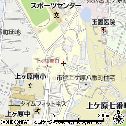 兵庫県西宮市上ケ原八番町周辺の地図